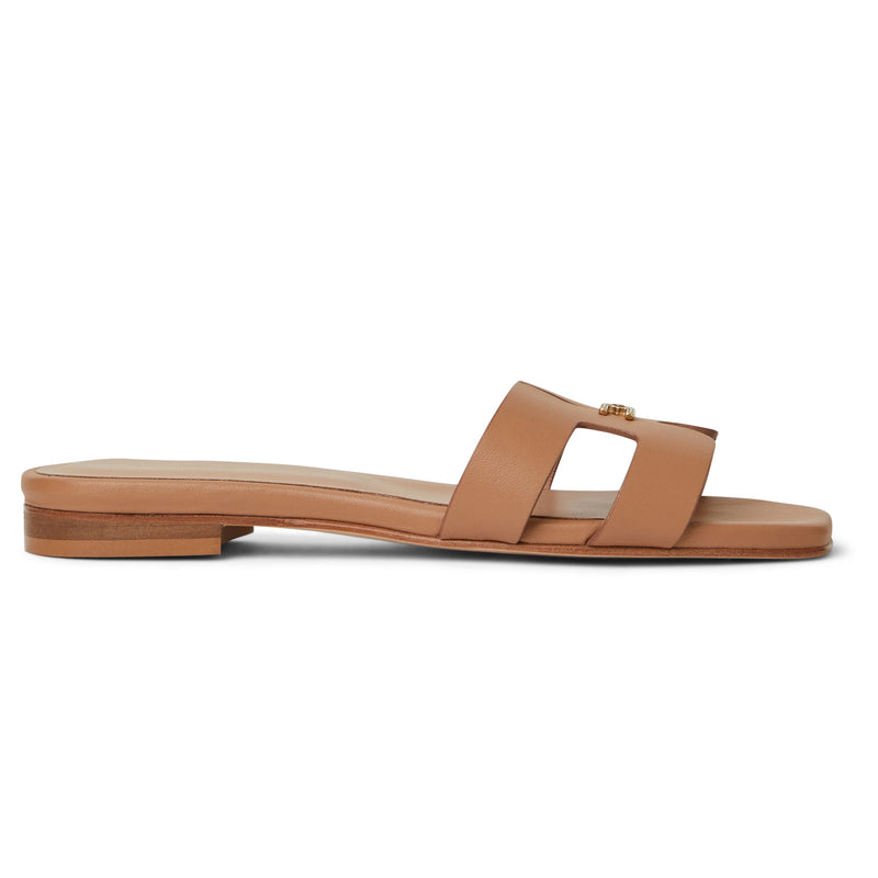 FINA Single Band Sandal COGNAC