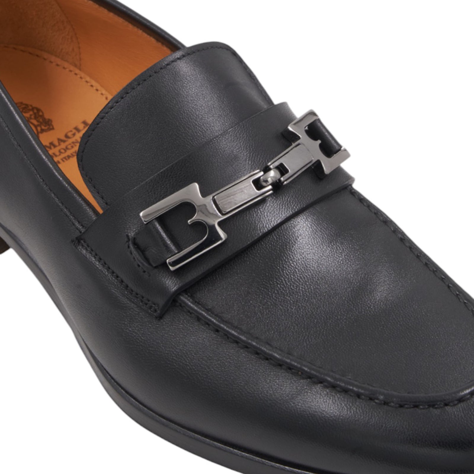 Bruno Magli Fermo‎ Black Nappa Leather Horsebit Loafers BRUNO MAGLI Black Horsebit Leather Men main image 3