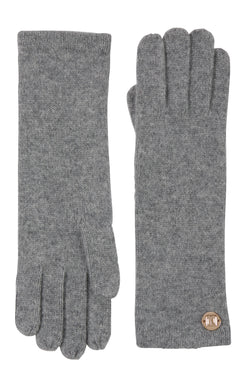 M by Bruno Women's Jersey Knit Gloves grey