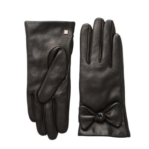 M by Bruno women's knotted bow glove black