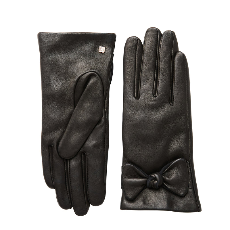 M by Bruno women's knotted bow glove black