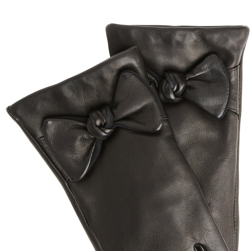 M by Bruno women's knotted bow glove black