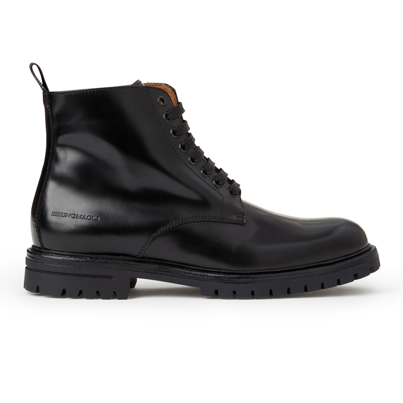 Griffin 6 inch Lace up Leather boot-Black