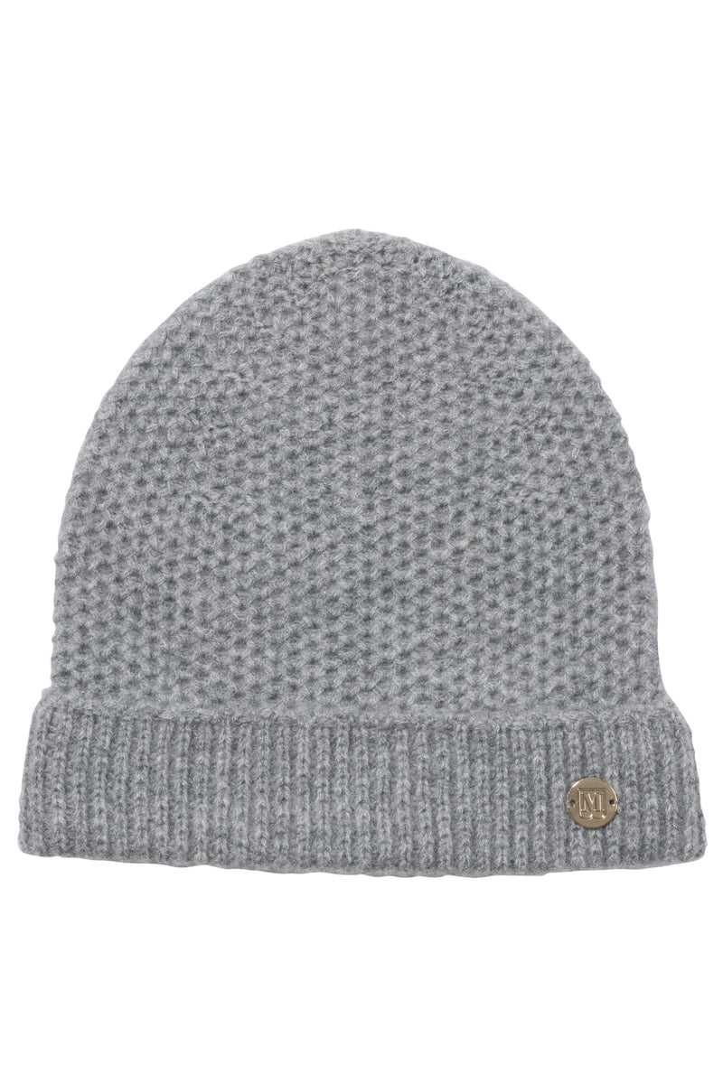 M by Bruno Women's Honeycomb knit hat grey