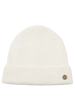 M by Bruno Women's Honeycomb knit hat Ivory