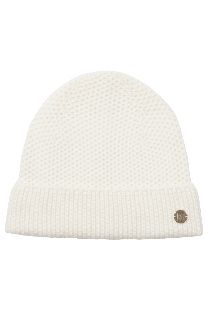 M by Bruno Women's Honeycomb knit hat Ivory
