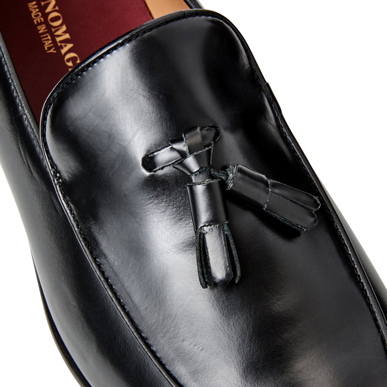 Bruno Magli Igor Mens Black Leather Tassel Loafers Made in Italy 10.5 M 60910 Taso_Black_2_1600x.jpg?v=  main image 4