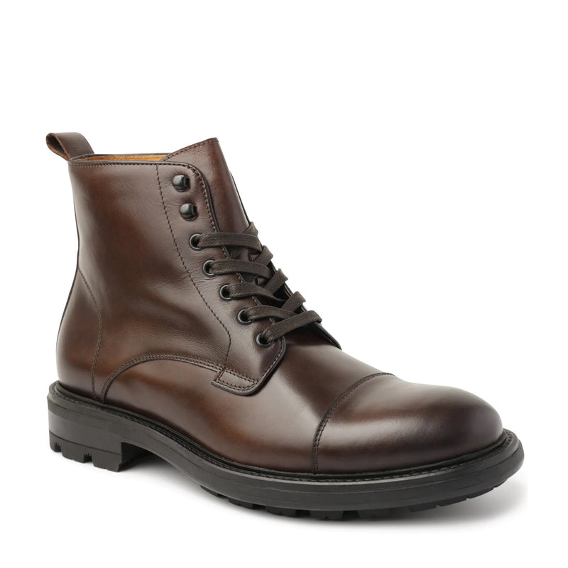 King Casual Cap-Toe Leather Boot - Brown