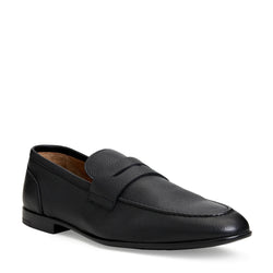 LASTRA SLIP-ON LEATHER LOAFER-BLACK