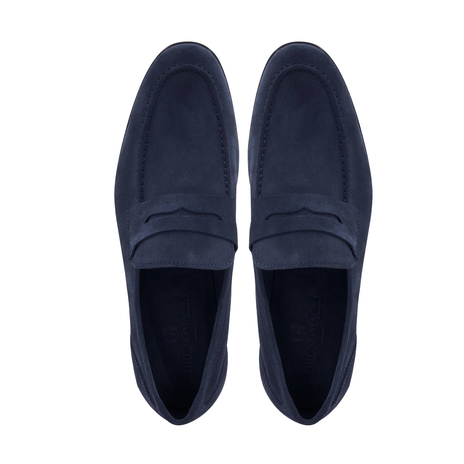 Bruno Magli Men\'s Lastra Unlined Blue Suede Penny Loafers Sz 8 Amazon.com | Bruno Magli Men Lastra Unlined Blue 7 Medium  main image 2