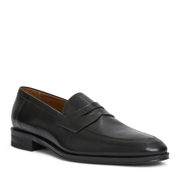 Maioco Slip On  Loafer Black Leather