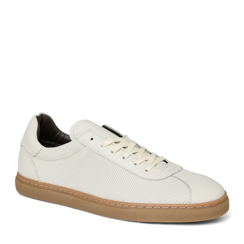 Off white leather sneakers shop