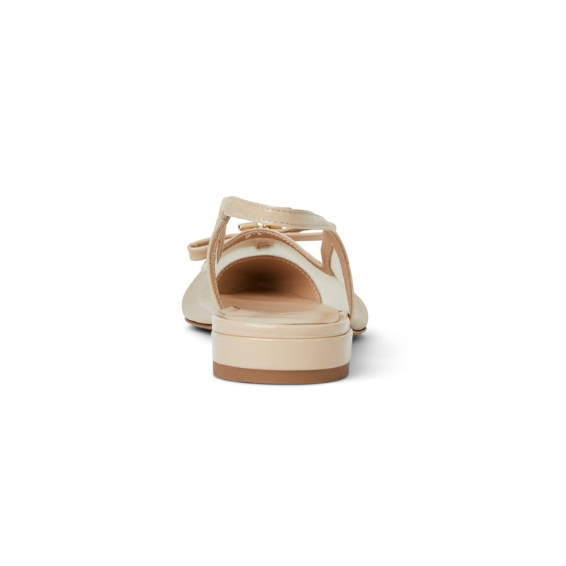 PAMINA slingback Flat  SAND PATENT