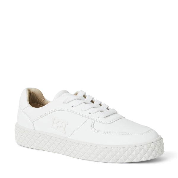 Paola Platform Sneaker-White Leather