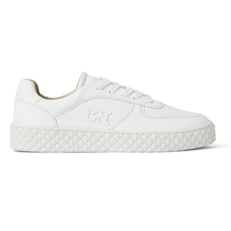 Paola Platform Sneaker-White Leather