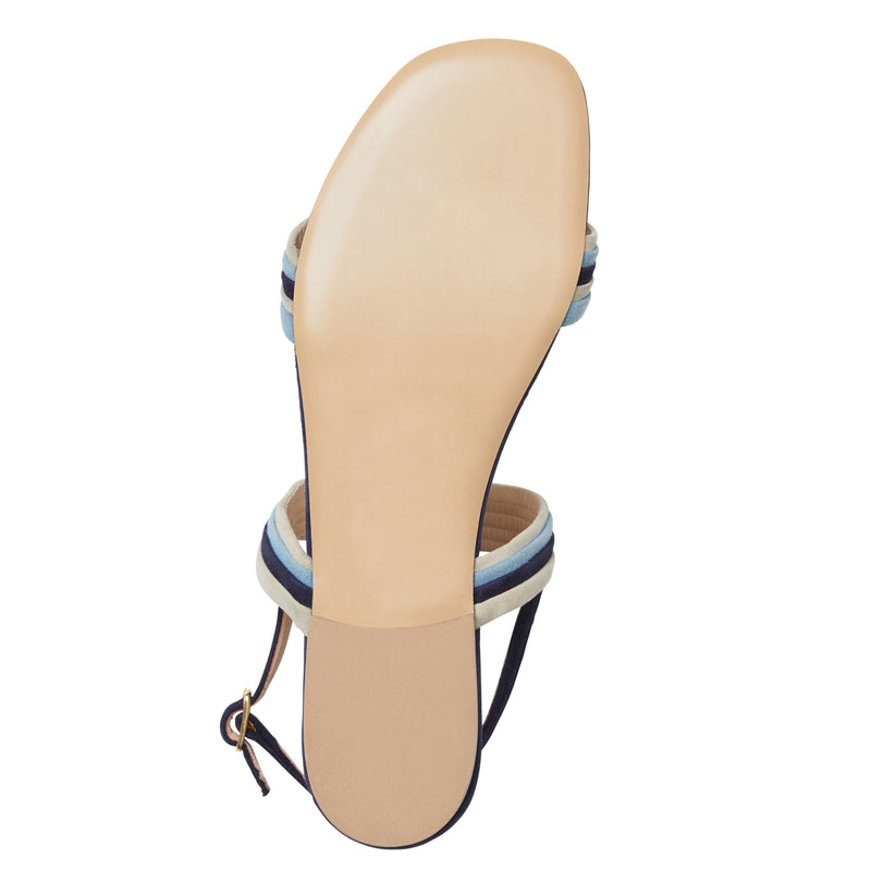 PORTIA Sandal  NAVY/BLUE/SAND SUEDE