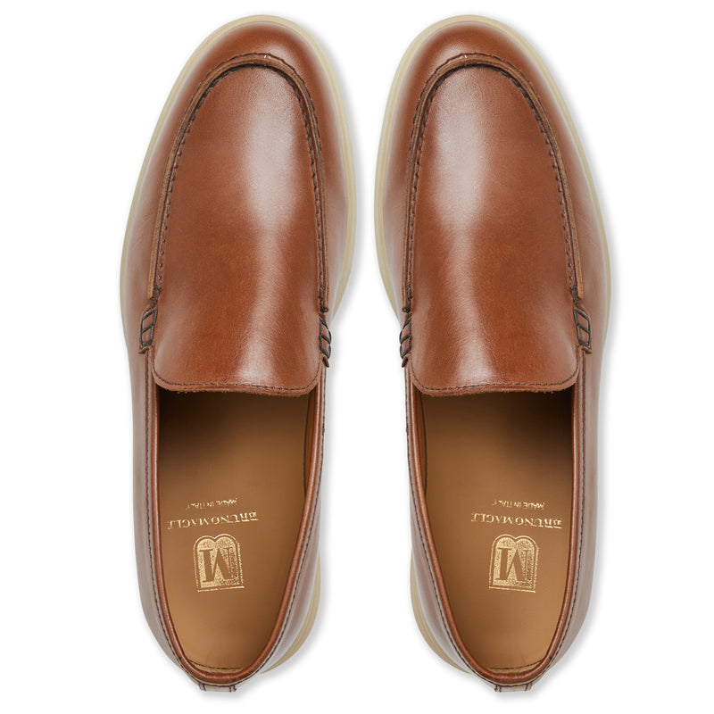 Primo Casual Slip on Loafer Cognac Leather