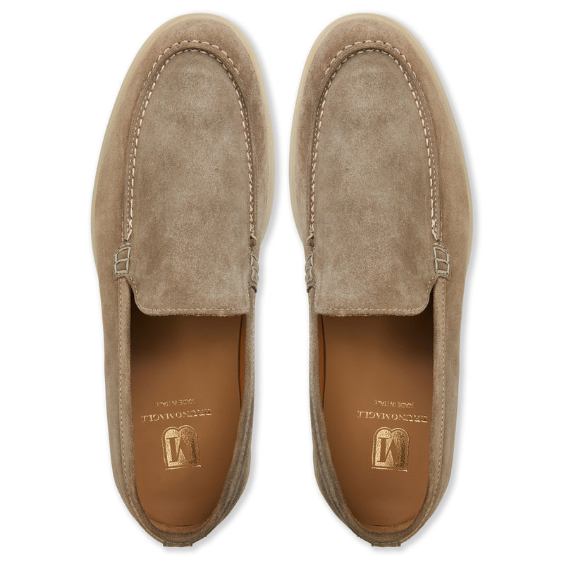 Primo Casual Slip on Loafer Grey Suede