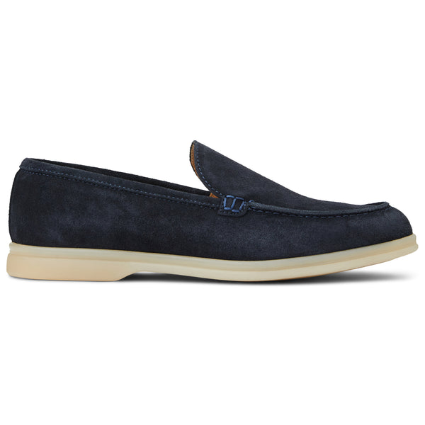 Primo Casual Slip on Loafer Navy Suede