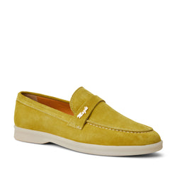 PRISCILLA AVOCADO GREEN SUEDE loafer