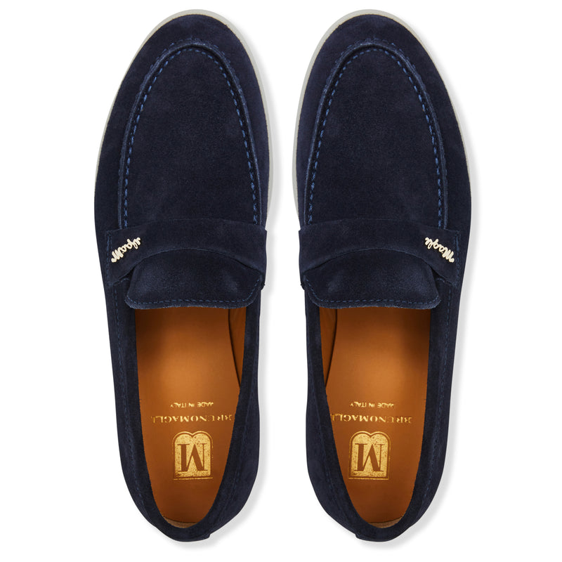 M by Bruno Magli  Priscilla Women's Loafer Navy Suede