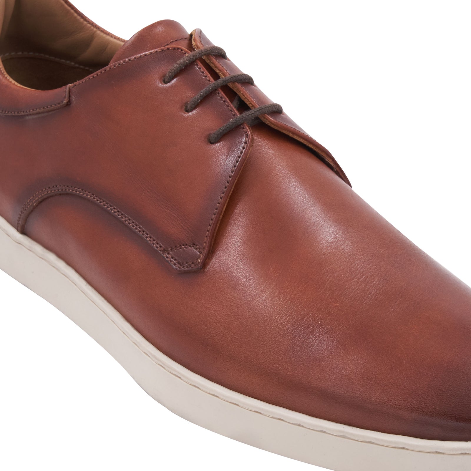 Bruno Magli The Butler Leather Lace Up Oxford Dress Shoe Cognac Brown Sz 13 Bruno Magli M Brown Dress Shoes for Men for sale | eBay main image 3
