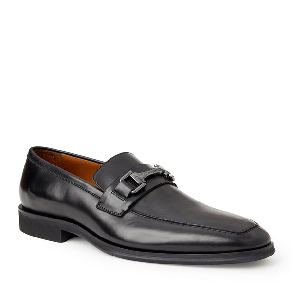 Raging  Bit leather Loafer-Black