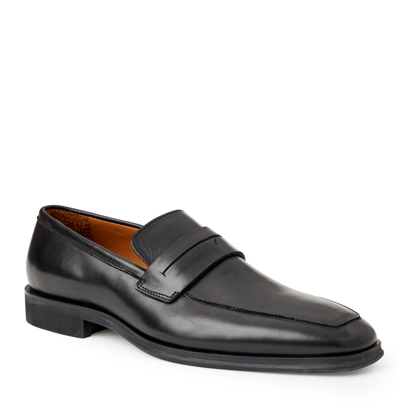 Raging leather Penny Loafer- Black – Bruno Magli