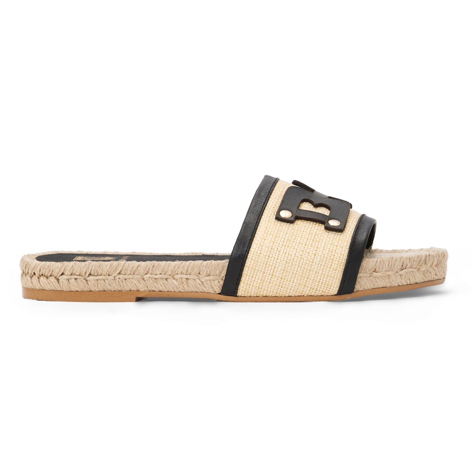 Sabina Natural Raffia/Black – Bruno Magli