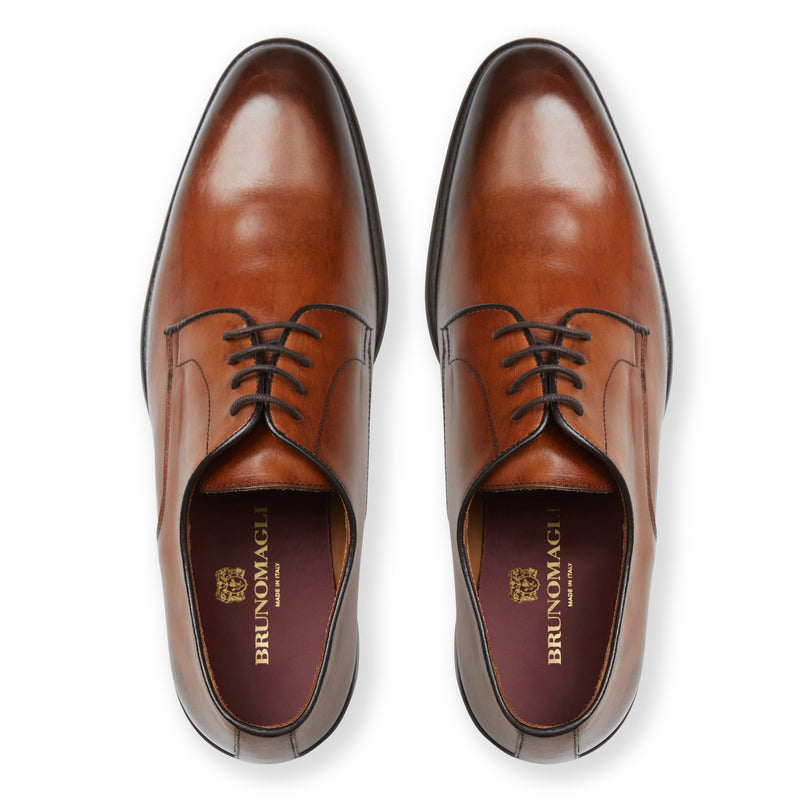 Bruno Magli Men's Salerno Leather Oxfords - Cognac - Size 10.5 Bruno Magli Men's Salerno Leather Oxfords - Cognac - Size 10.5