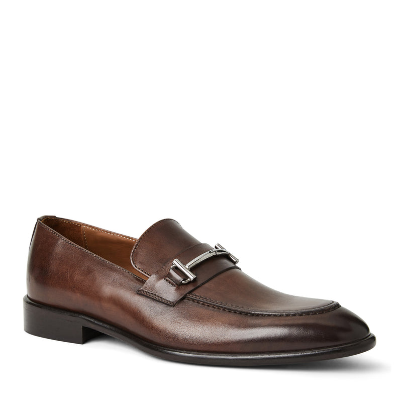 Sante Double Gore classic Bit leather Loafer-brown