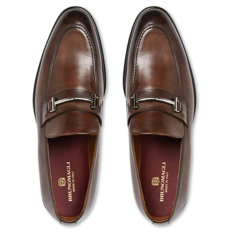 Sante Double Gore classic Bit leather Loafer-brown