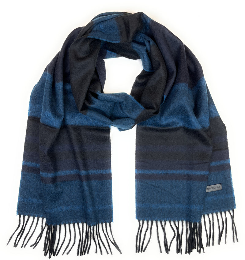 M by Bruno Color Block Scarf  Blue