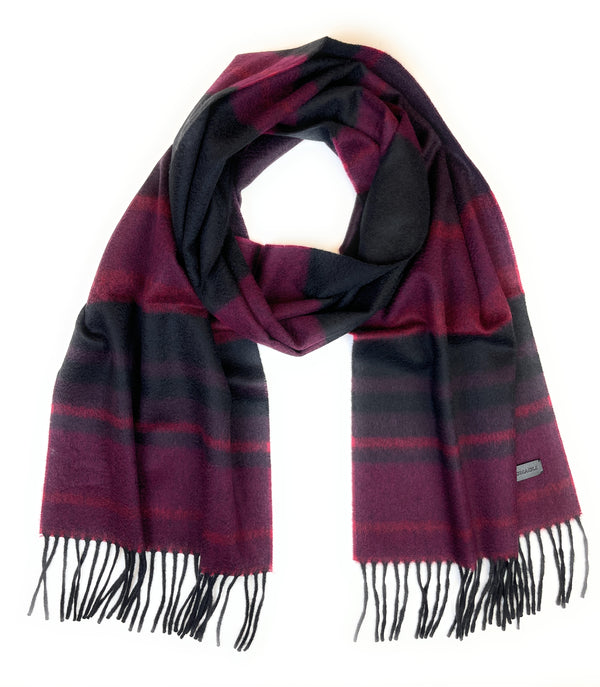 M by Bruno Color Block Scarf Burgundy