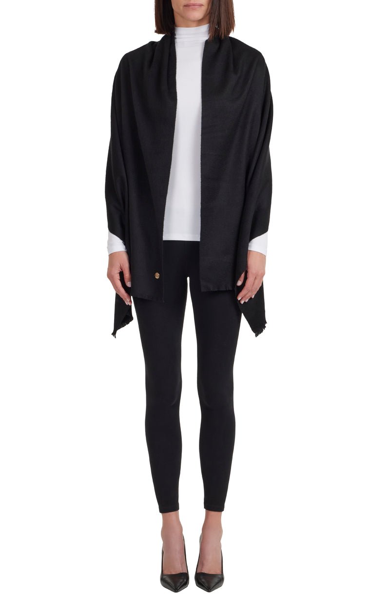 M by Bruno Women's Cashmere woven Wrap black
