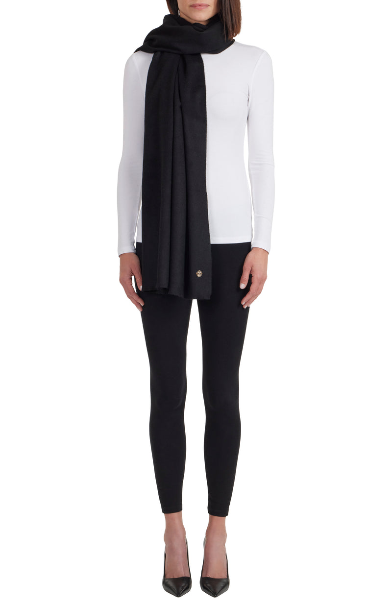 M by Bruno Women's Cashmere woven Wrap black