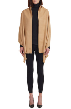 M by Bruno Women's Cashmere woven Wrap Camel