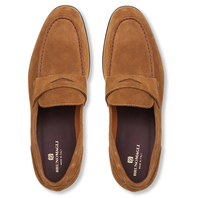 Silas Suede Loafer - Cognac