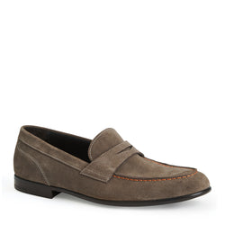 Silas Suede Loafer-Ecru