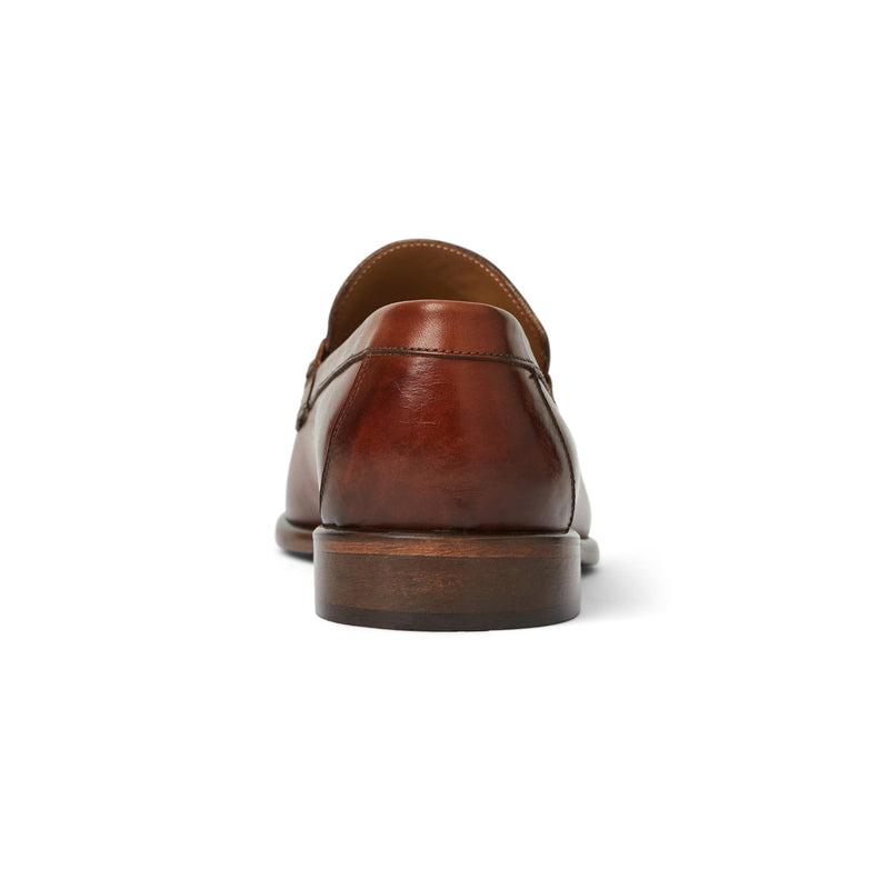 Silvestro Embosssed  Loafer Cognac Leather
