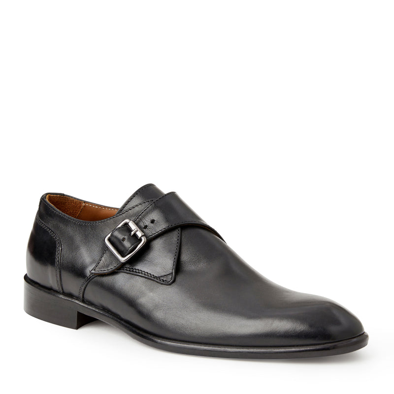 Bruno Magli Men's Solero Monk Strap Shoes - Black Bruno Magli Men's Solero Monk Strap Shoes - Black
