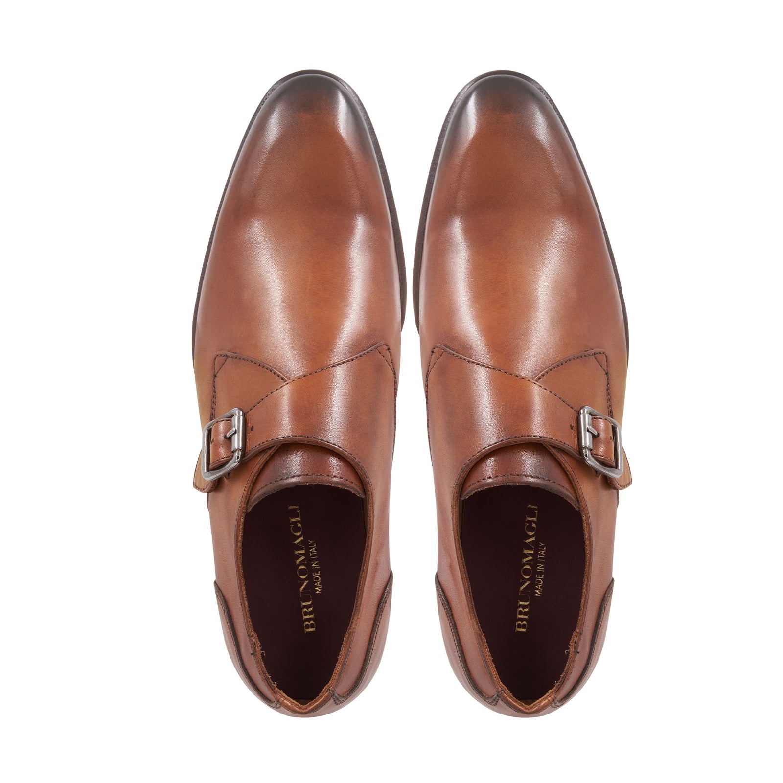 Vintage Barrett for Paoletti Brown Leather Single Monk Strap  display picture 3