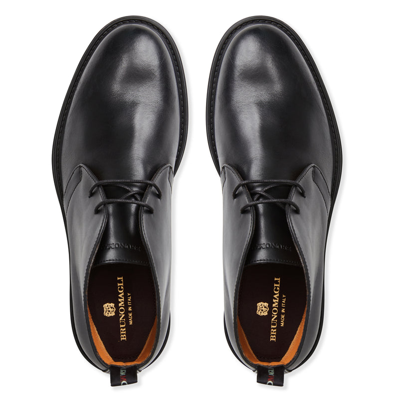 Taddeo Classic Chukka leather Boot-Black