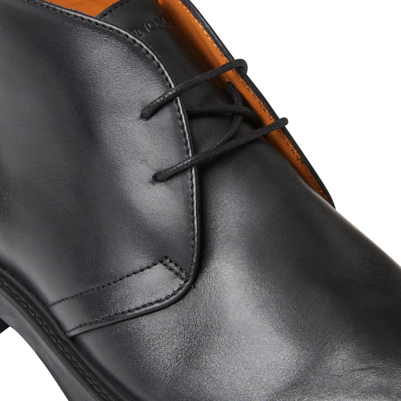 Taddeo Classic Chukka leather Boot-Black