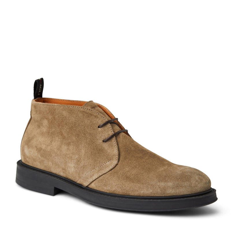 Taddeo Classic Chukka Suede Boot-Taupe – Bruno Magli