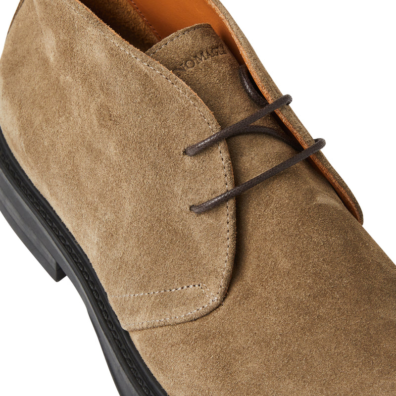 Taddeo Classic Chukka Suede Boot-Taupe