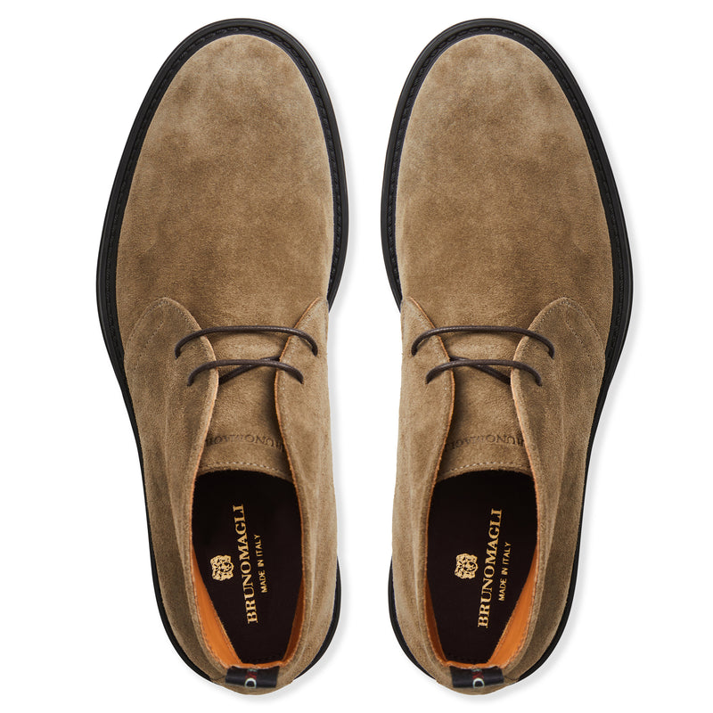 Taddeo Classic Chukka Suede Boot-Taupe