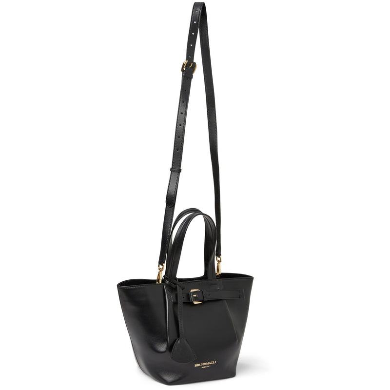 Tessa Mini Tote Black Calf