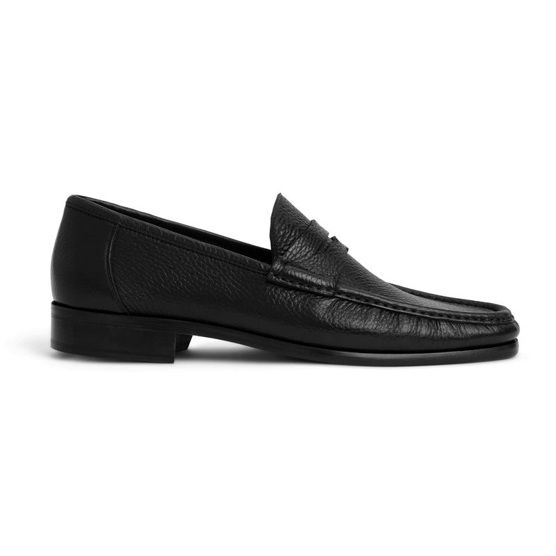 Tonio Slip On Loafer Black Cervo Leather