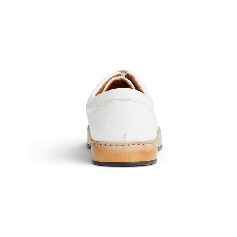 TRENTO leather court sneaker WHITE